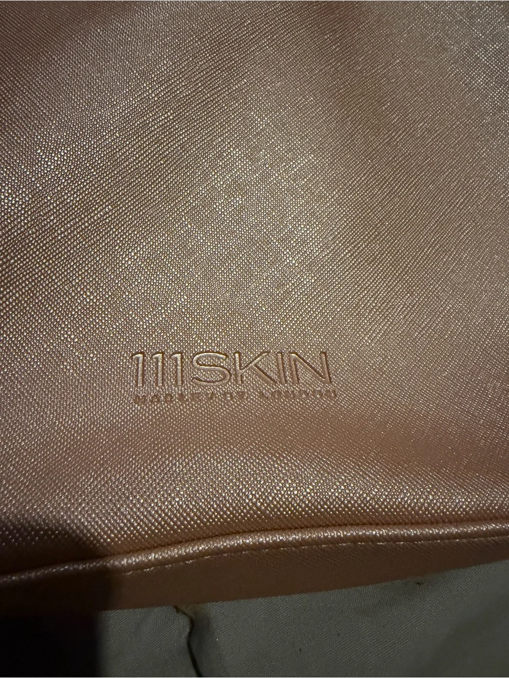 111SKIN Metallic Rose Gold Cosmetic Case